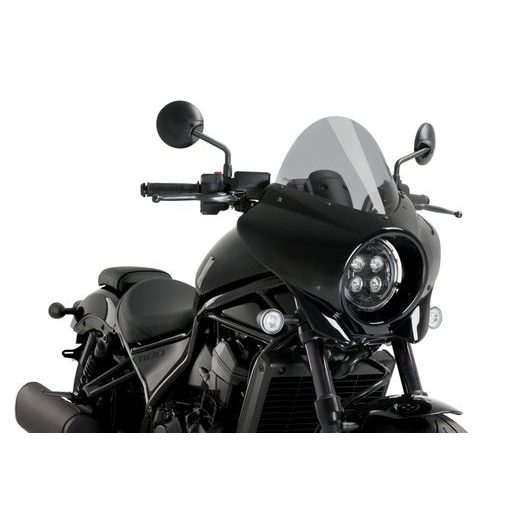 Semifairing PUIG MIRAGE 21461H smoke gloss black housing