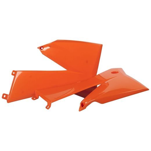 Radiator scoops POLISPORT 8411500002 (par) orange KTM