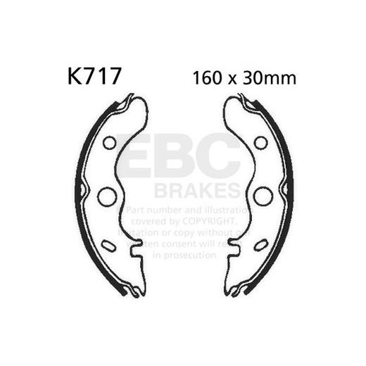 Brake shoe set EBC K717
