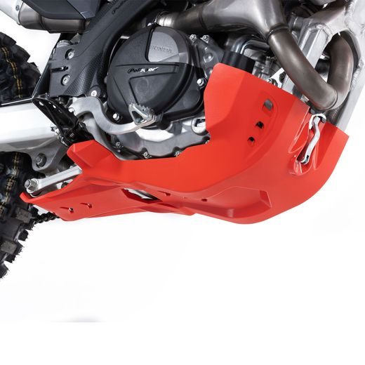 Skid Plate POLISPORT 8469100007 with link protector Rdeč