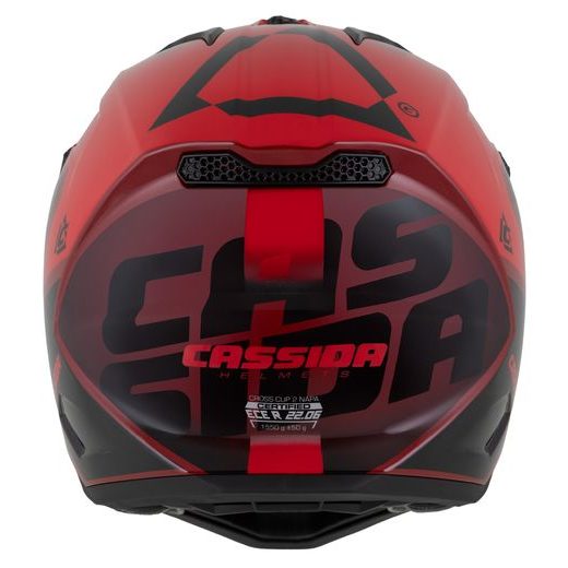 Motocross Helmet CASSIDA CROSS CUP 2 NAPA pearl red/maroon/black XS