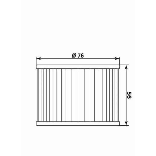 Oljni filter MIW H1001 (alt. HF401)