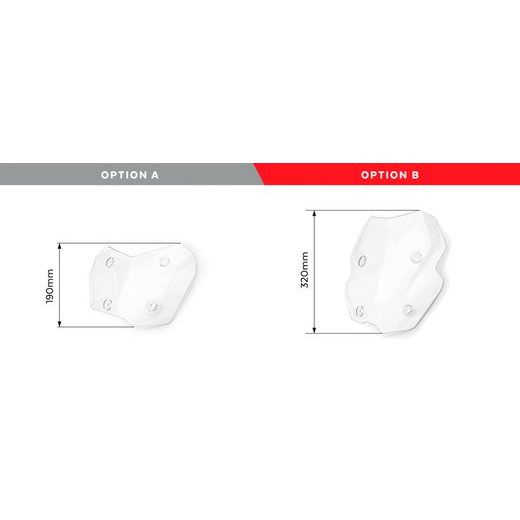 Windscreen PUIG TOURING 9770W prozorna