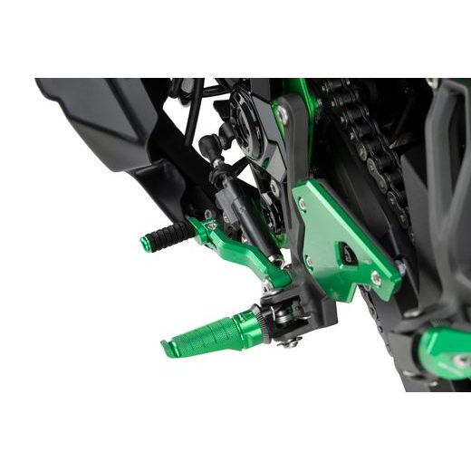 Gear shift pedal PUIG 22125V zelena adjustable