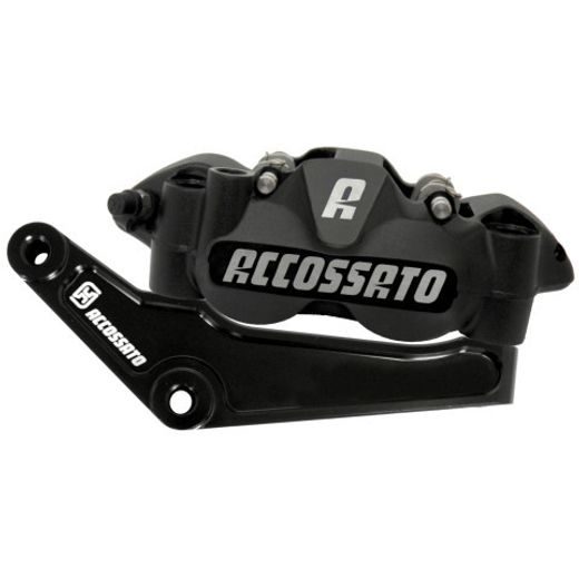 Pair of front radial brake calipers + bracket ACCOSSATO KITA28 for Harley Davidson