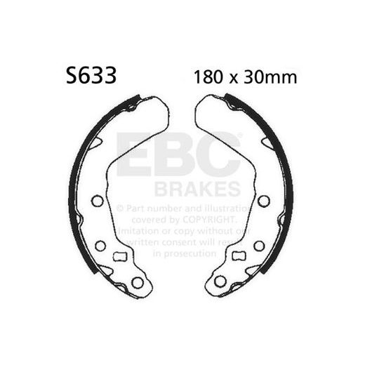 Brake shoe set EBC S633