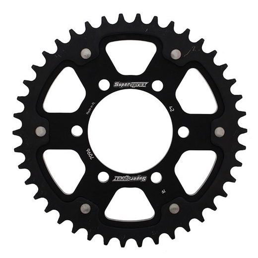 Zadnji verižnik (zobnik) SUPERSPROX STEALTH RST-7096:42-BLK črna 42T, 530