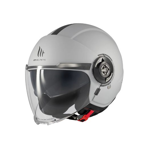 Jet čelada MT Helmets VIALE SV S SOLID A12 MATT GREY M