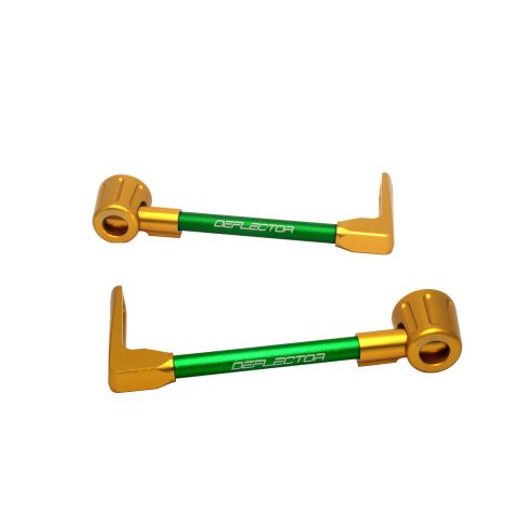 Lever guard ACCOSSATO DE003 with green hose and joint right + left, aluminium