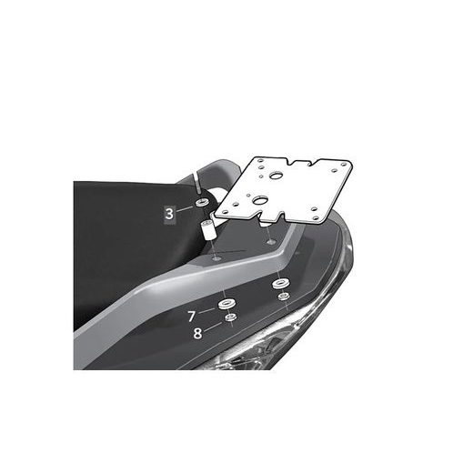 Nosilec za kovček ( Top master fitting kit ) SHAD D0S310ST