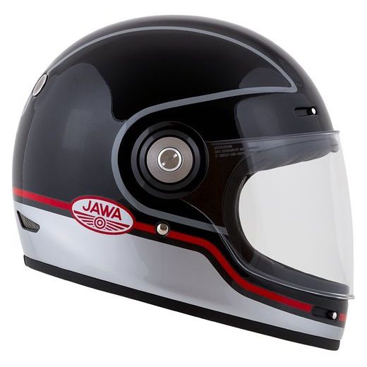 Integralna čelada CASSIDA Fibre Jawa Sport black/ silver/ red M