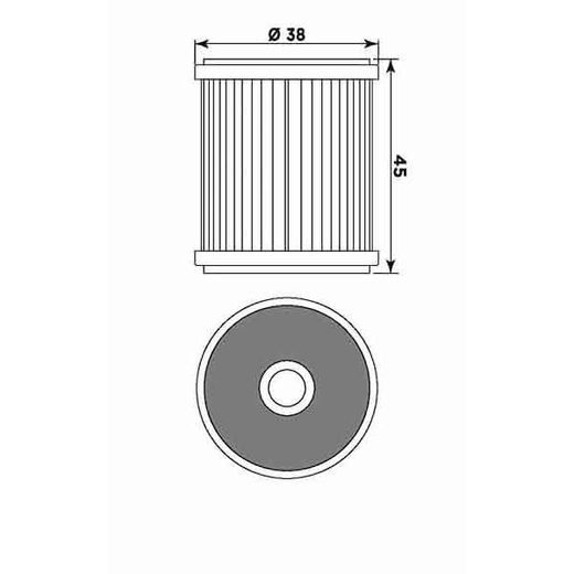 Oljni filter MIW Y4015 (alt. HF142)
