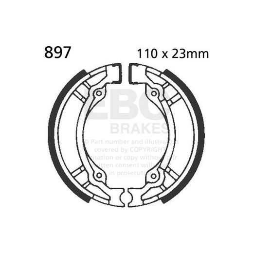 Brake shoe set EBC 897