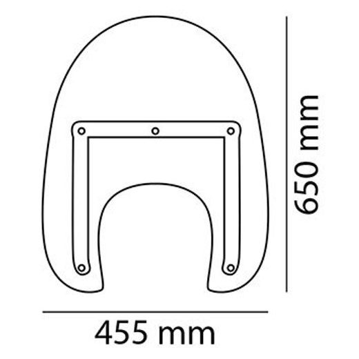 Windshield PUIG AMERICA I 9162W prozorna