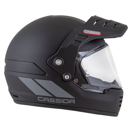 Motocross Helmet CASSIDA FORMX FLATOUT black matt/ dark grey/ black matt peak XL