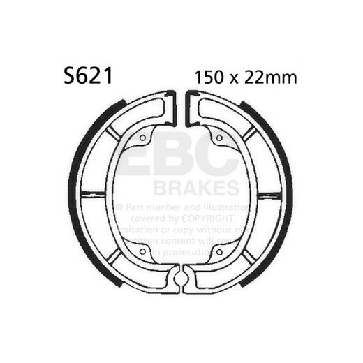 Brake shoe set EBC S621