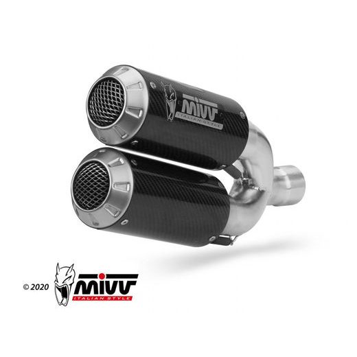 Set 2 dušilcev (loncev) MIVV MK3 D.043.SM3C Karbon DUCATI - Hypermotard 939 [2016 - 2018]