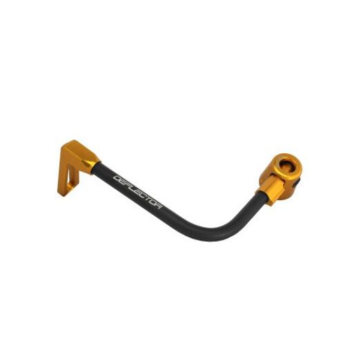 Lever guard ACCOSSATO DE002 with black hose and joint left, aluminium