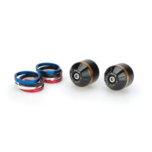 Bar ends PUIG SHORT WITH RIM 20611N colour rings included