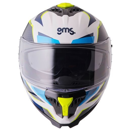 Integralna čelada GMS GELERO ZG12701 white-blue-yellow XS