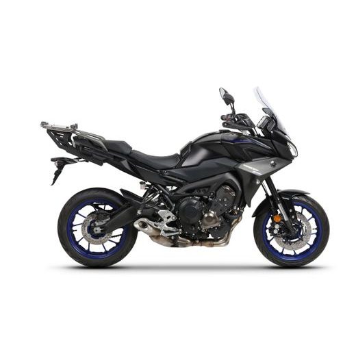 Set of SHAD TERRA TR40 adventure saddlebags and SHAD TERRA aluminium top case TR55 PURE BLACK, including mounting kit SHAD YAMAHA TRACER 900/GT