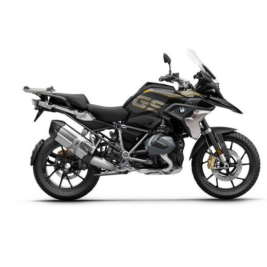 Set of SHAD TERRA TR40 adventure saddlebags and SHAD TERRA aluminium top case TR55 PURE BLACK, including mounting kit SHAD BMW R1200/R1250GS ADVENTURE
