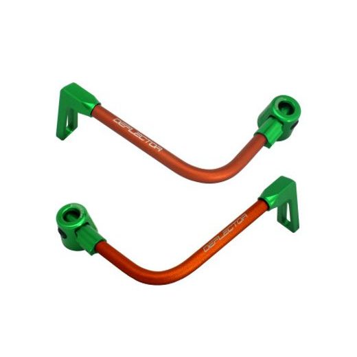 Lever guard ACCOSSATO DE003 with orange hose and joint right + left, aluminium