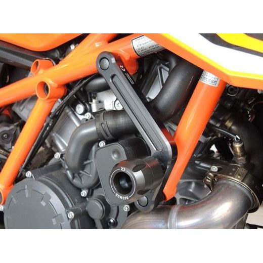 Crash protectors RDMOTO KTM13N white polyamide