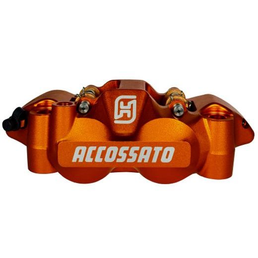 Radial brake caliper ACCOSSATO PZ004 forged monoblock 108 mm distance with pistons in aluminium