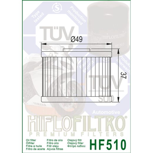 Oljni filter HIFLOFILTRO HF510