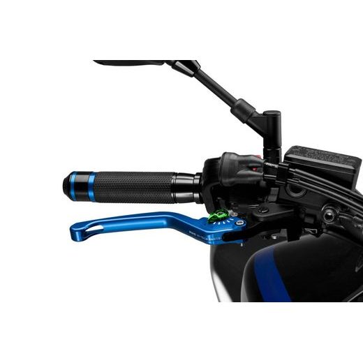 Brake lever without adapter PUIG 3.0 120AV dolga (long) blue/green