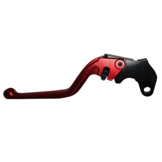 Clutch Lever ACCOSSATO ESY695 fixed CNC-worked aluminium, red