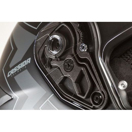 Integralna čelada CASSIDA Integral GT 2.1 Flash matt black/ metallic red/ dark grey XS