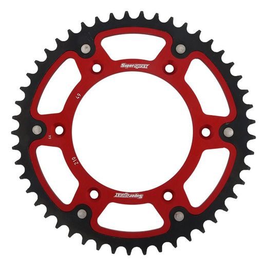 Rear sprocket SUPERSPROX STEALTH RST-210:49-RED rdeč 49T, 520