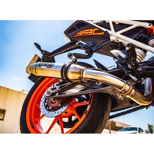 Slip-on exhaust GPR DEEPTONE INOX KT.209.1.RACE.DE Brushed Stainless steel