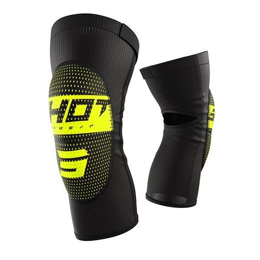 Knee guards SHOT AIRLIGHT KID A09-25B2-A01-02 black / neon yellow L/XL