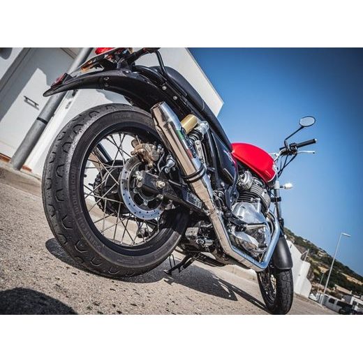 Dual slip-on exhaust GPR DEEPTONE E4.ROY.11.CAT.DE Brushed Stainless steel
