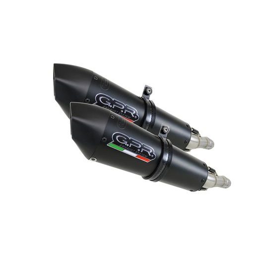 Dual slip-on exhaust GPR NEW GRAND PRIX EVO BLACK TITANIUM K.158.E4.GPAN.BLT Titanium Matte Black