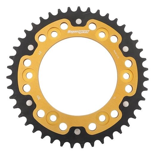 Zadnji verižnik (zobnik) SUPERSPROX STEALTH RST-301:43-GLD zlata 43T, 520