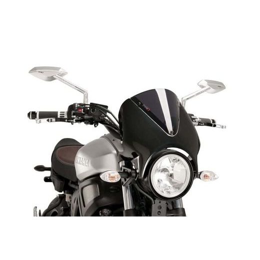 Windshield PUIG RETROVISION 9561F carbon look dark smoke