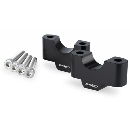 Risers PUIG 22530N črna height 30mm, d 29mm