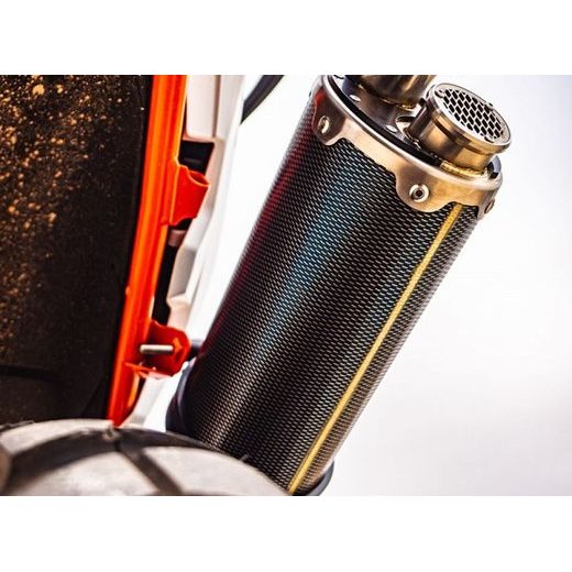 Slip-on exhaust GPR DUAL POPPY KT.100.2.DUAL.PO Carbon look