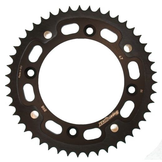 Zadnji verižnik (zobnik) SUPERSPROX STEALTH RST-898:47-BLK črna 47T, 428