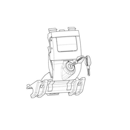Locking mechanism SHAD D1B362MAR for SH35 and SH36