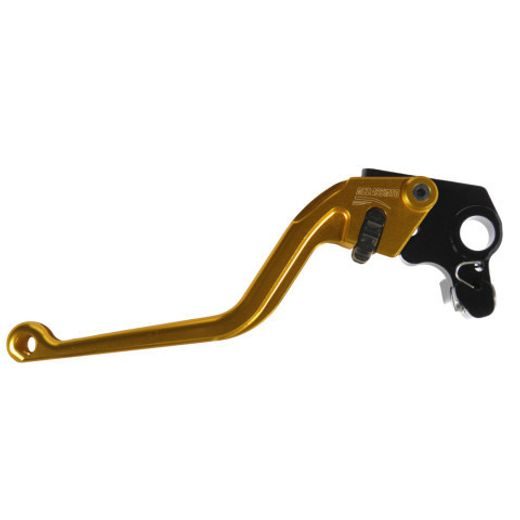 Clutch Lever ACCOSSATO ESC012 fixed CNC machined aluminium, gold