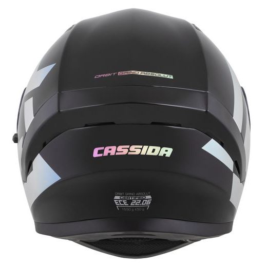 Integralna čelada CASSIDA Orbit Grind Absolut black matt, holografic S