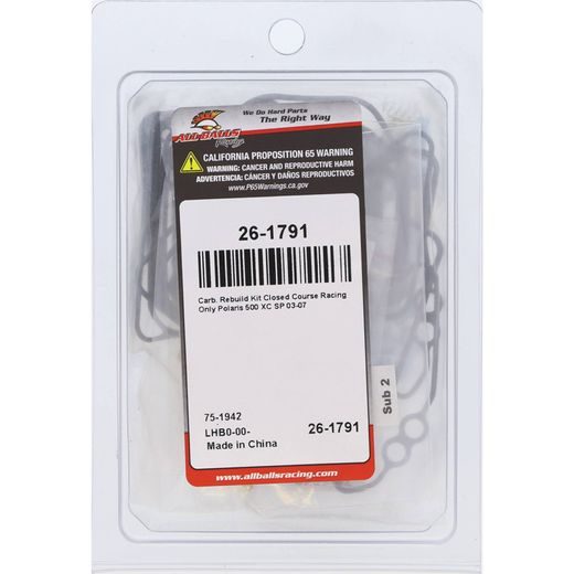Carburetor Rebuild Kit All Balls Racing 26-1791