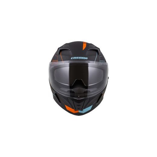 Integralna čelada CASSIDA INTEGRAL 3.0 TURBOHEAD black matt/ orange/ blue (gulf style) S