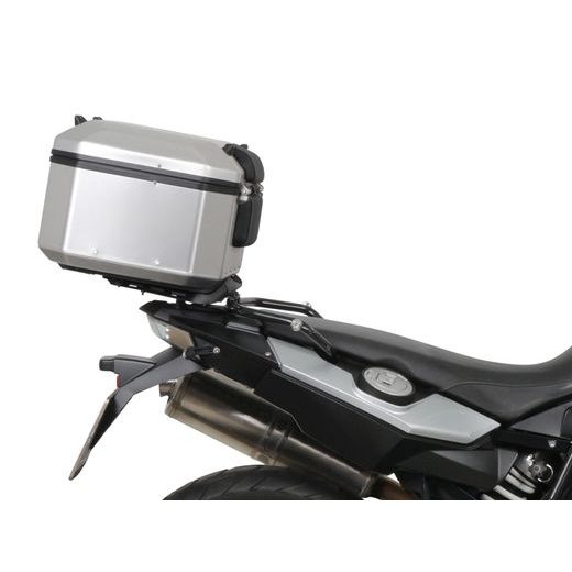 Komplet aluminijastih kovčkov z nosilci in ploščo SHAD TERRA BLACK, 37L zadnji kovček in 36L/47L stranski kovčki SHAD BMW F 650 GS/ F 700 GS/ F 800 GS