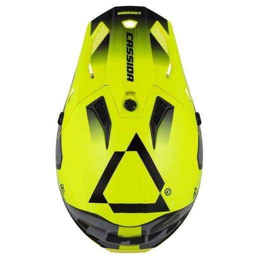 Motocross Helmet CASSIDA CROSS CUP 2 NAPA yellow fluo/black/pearl gray M